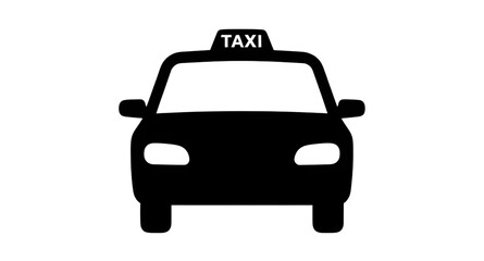 cabicon, taxiicon, taxisilhouette, taxi, cab, transport, vehicle, transportation, automobile, car, ride, travel, urban, blackicon, silhouette, vector, isolated © mrpixel
