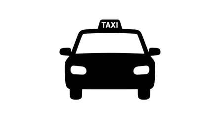 cabicon, taxiicon, taxisilhouette, taxi, cab, transport, vehicle, transportation, automobile, car, ride, travel, urban, blackicon, silhouette, vector, isolated © mrpixel