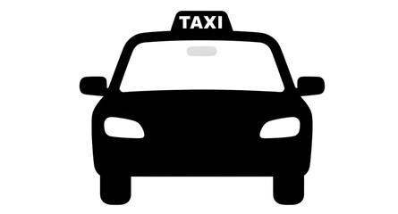 taxisilhouette, taxiicon, taxi, cab, transport, vehicle, transportation, automobile, car, ride, travel, urban, blackicon, silhouette, vector, isolated, symbol © mrpixel