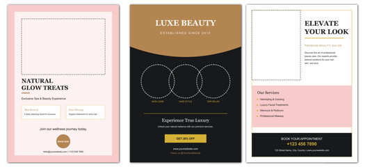 Naklejka premium Vintage Restaurant Menu Design Template with Elegant Gold Border and Decorative Frame Layout Vector Illustration