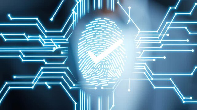 Using biometric fingerprint scanning for secure access at a tech event