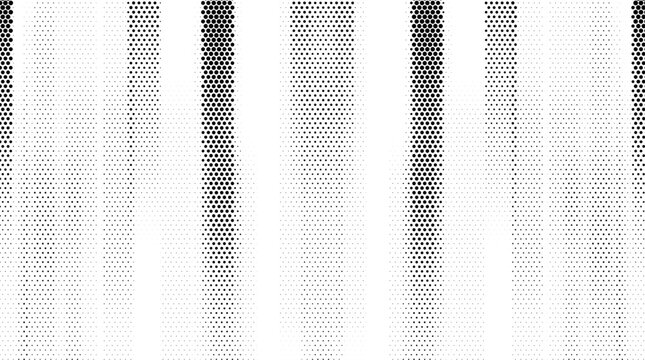 Abstract halftone pattern background with vertical stripes and distressed texture.