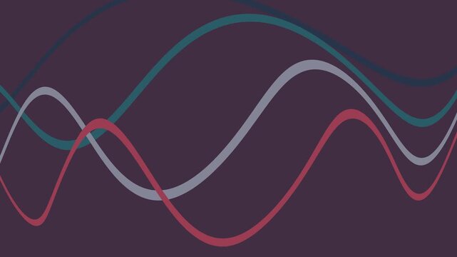 Neon Sine Curve Abstract Loop Animation 4K