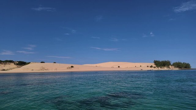Sand dune in Bazaruto national park, Bazaruto archipelago, Bazaruto island, Mozambique