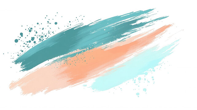 Abstract watercolor brushstrokes creating a vibrant artistic background with transparent texture on paint