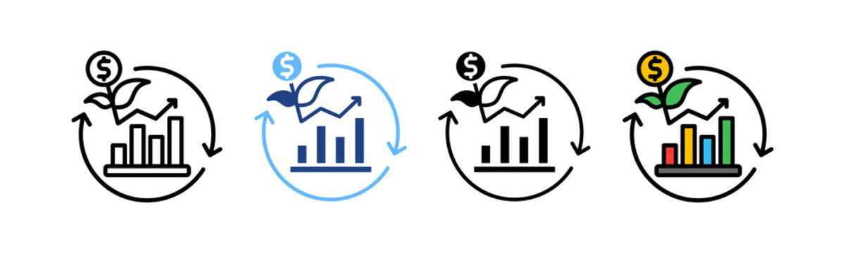 Sustainable Finance multiple icon