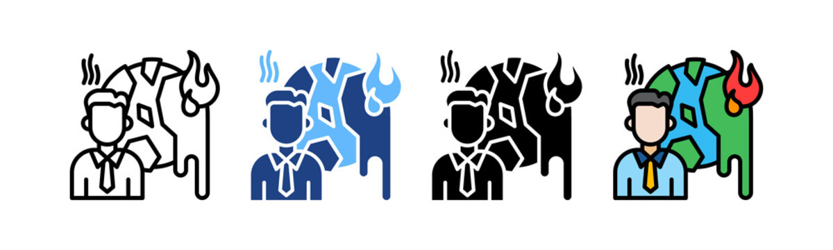 Climate Business multiple icon
