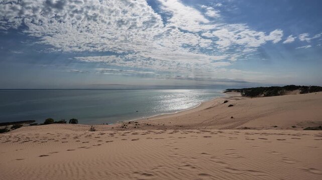 Sand dune in Bazaruto national park, Bazaruto archipelago, Bazaruto island, Mozambique