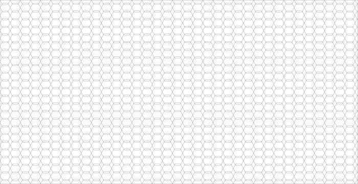 Seamless pattern of a hexagonal grid with a thin line style