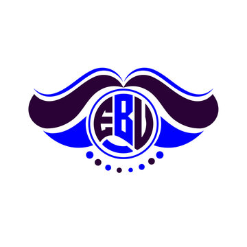 EBU letter logo creative design. EBU unique design