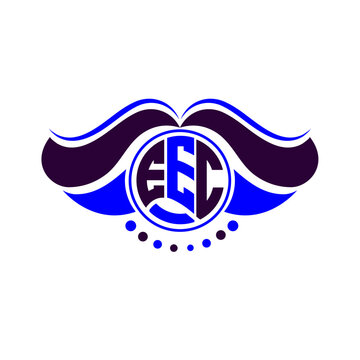 EEC letter logo creative design. EEC unique design