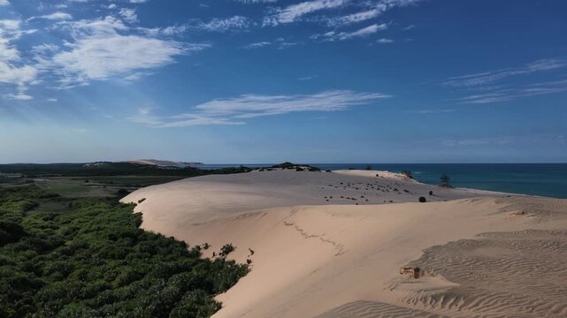 Sand dune in Bazaruto national park, Bazaruto archipelago, Bazaruto island, Mozambique