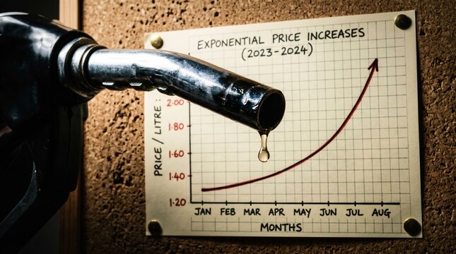 Chrome fuel nozzle dripping fuel with exponential cost graph