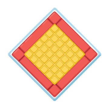 Rubik's Cube Flat Vector Illustration