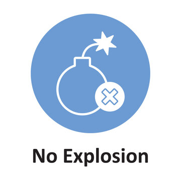 No explosion Vector Icon which can easily modify or edit