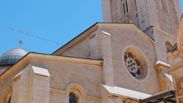 Lutheran Church of the Redeemer in Jerusalem. The only Protestant church in the Old City of Jerusalem.