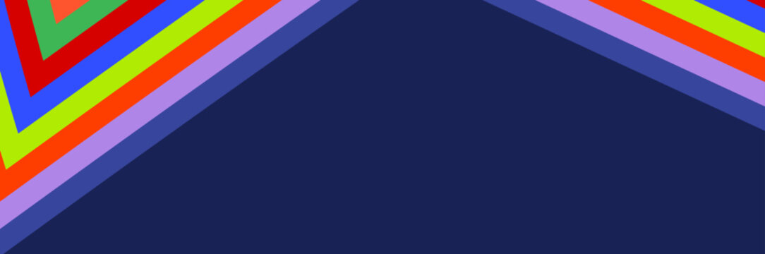 Minimalist sports banner featuring vibrant colorful ribbons on an abstract background. Dynamic effect template for football matches, international sports forums, and global championship events