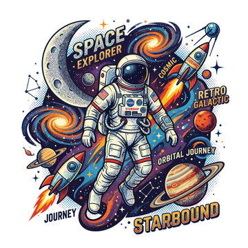 Astronaut in Space Suit Exploration.