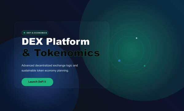 Dex platform and tokenomics digital interface