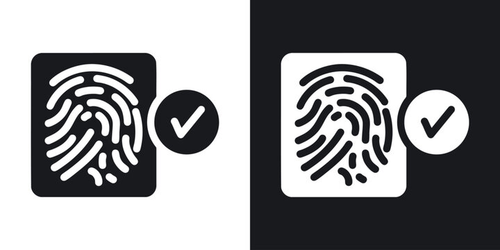 Biometric security icon