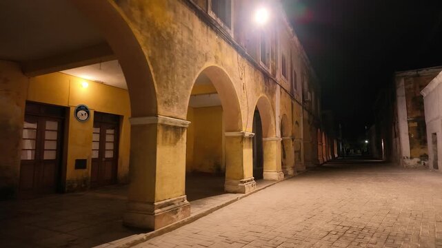 Arcades in portuguese houses, Nampula Province, Island of Mozambique, Mozambique