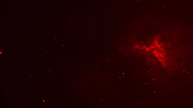 Red Cosmic Particles Background Animation