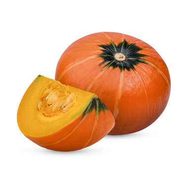 Japanese pumpkin isolated on white background