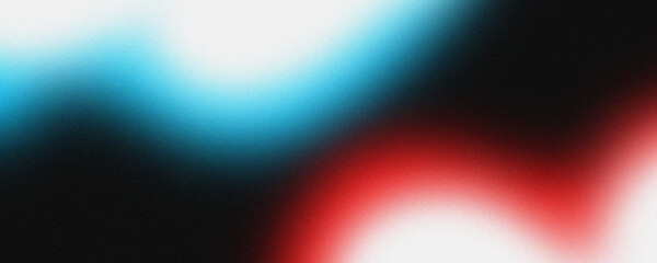 White light blue aqua teal dark cyan navy abstract background. Color gradient ombre blend with red accent glow. Bright light flash haze shine neon shimmer. Smooth blur mesh grain noise texture. © Background & Texture