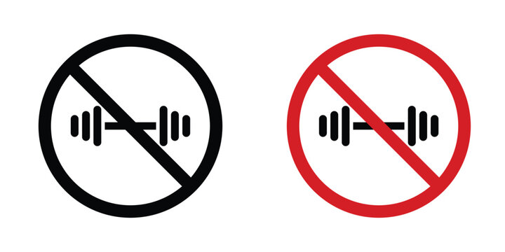 Forbidden barbell sign