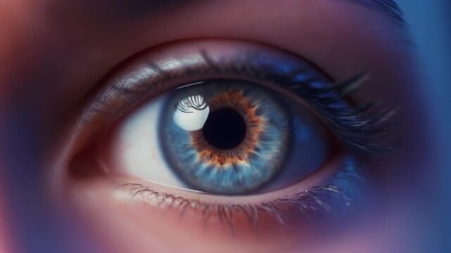 Expressive close-up video of eyes in scenes that evoke a variety of emotions. Showing different eye responses such as widening, narrowing, or sparkling