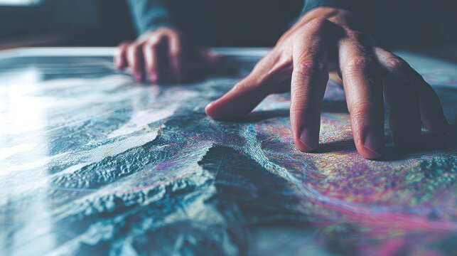 Software architect analyzing system maps, modern realism, soft shadows, high resolution photo style, innovation theme.