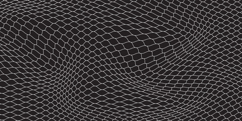 White soccer goal net pattern background on black backdrop © suprikacenhk