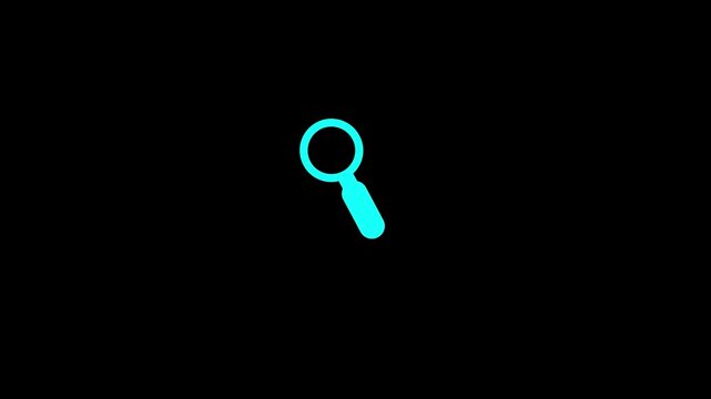 Search Animation Cyber Discovery and Futuristic Web Exploration Concept