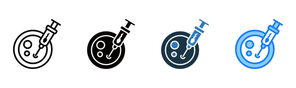 In Vitro Fertilization icon multiple style vector illustration