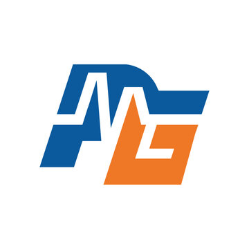 This logo image is an initial letter PG with a pulse line crossing it. The logo looks clean and modern in blue and orange color.