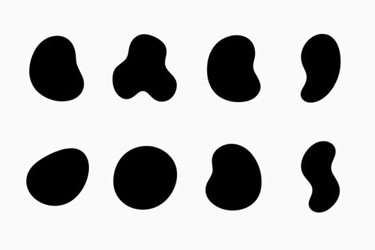 Biomorphic Gradient Icons. Organic Gradient Mesh Forms. Filled icon set of Organic Gradient Mesh Forms: