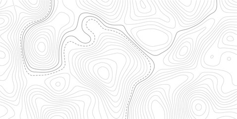Topographic map background geographic line map with elevation assignments.Topography and geography map grid abstract backdrop. Business concept. Vector illustration. © MDSOHEL