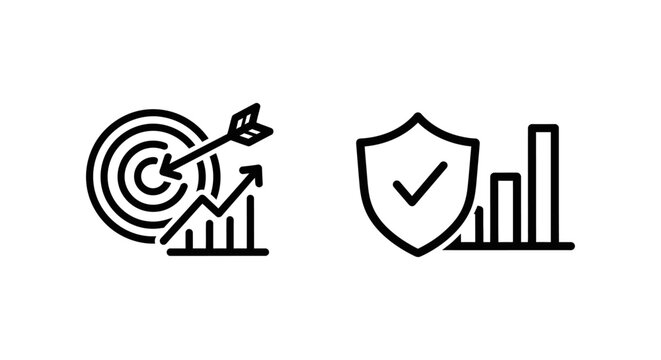 Threat scoring and confidence level icons for cybersecurity data analysis and digital risk assessment systems with confidence cybersecurity security analysis assessment business
