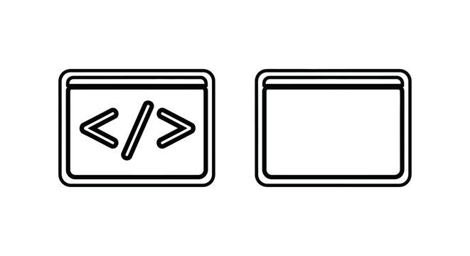 Background and background color web development code icons with background development programming software brackets interface frontend scripting technical computer webmaster