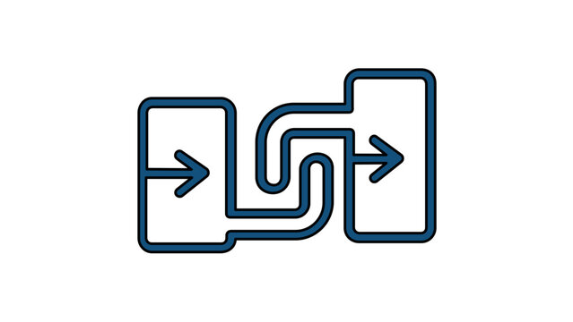 Minimalist webhook integration vector icon illustration representing secure API connections, automated system triggers, and efficient data exchange for modern software developers and engineers.