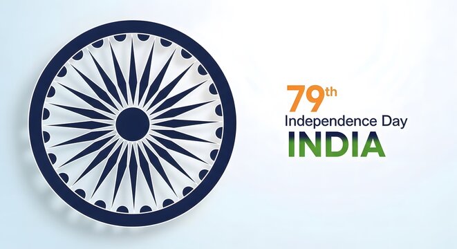 India 79th independence day celebration graphic