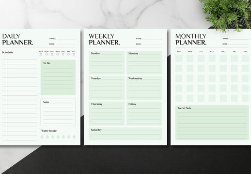 Daily Planner Design Template