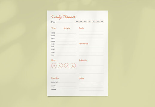 Daily Planner Template