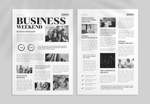 Corporate Business Newsletter Template