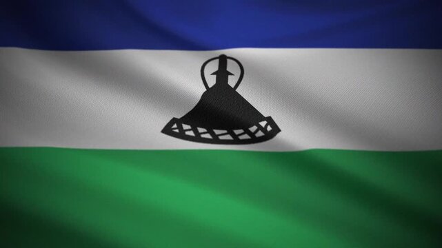 Lesotho Flag Cloth Simulation &ndash; Motion Graphics