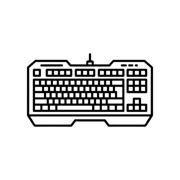 Computer Keyboard Input Device Closeup.