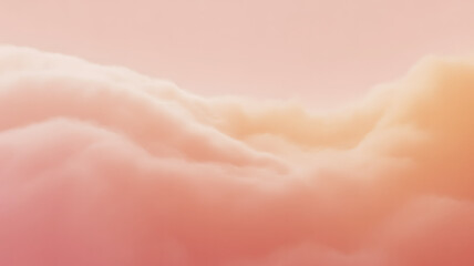 Fototapeta premium Soft, fluffy clouds in shades of pink and orange, sunset sky pink clouds orange clouds