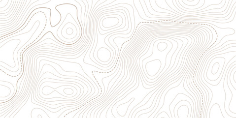 Retro topography map. White geographic contour map. Abstract outline grid.Modern design with White background with topographic wavy pattern design.paper texture Imitation of a geographical map shades. © NAZMA