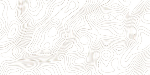 Retro topography map. White geographic contour map. Abstract outline grid.Modern design with White background with topographic wavy pattern design.paper texture Imitation of a geographical map shades. © NAZMA
