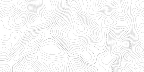 Retro topography map. White geographic contour map. Abstract outline grid.Modern design with White background with topographic wavy pattern design.paper texture Imitation of a geographical map shades. © NAZMA